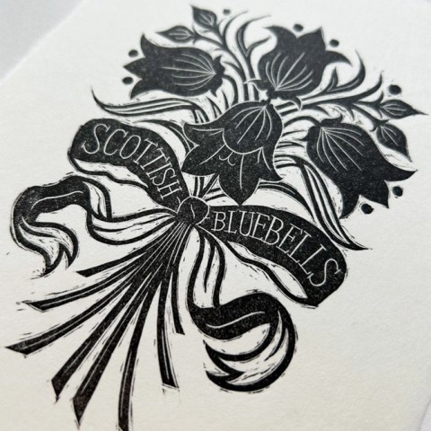 Scottish Bluebells Original Print - Made in Scotland Scottish Bluebells Original Print - Made in Scotland